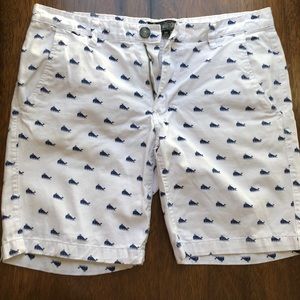 Whale print shorts